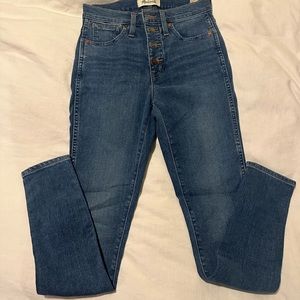 Madewell Size 25, 10” High rise Skinny Jeans. Brand new with tags